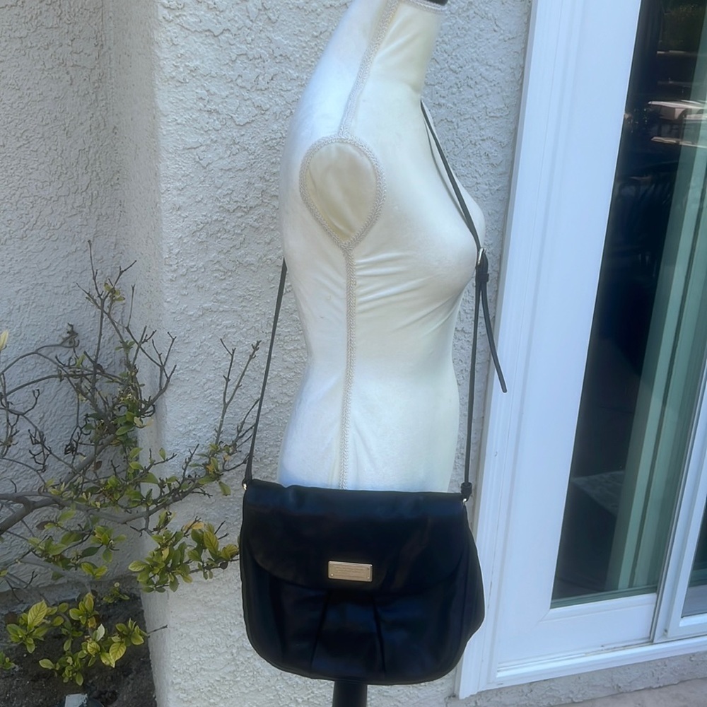 Marc by Marc Jacobs Black Leather Shoulder Purse - Picture 1 of 9